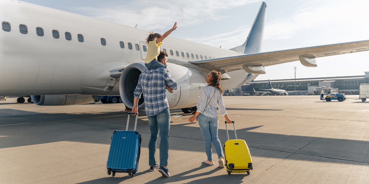 Couple travelling