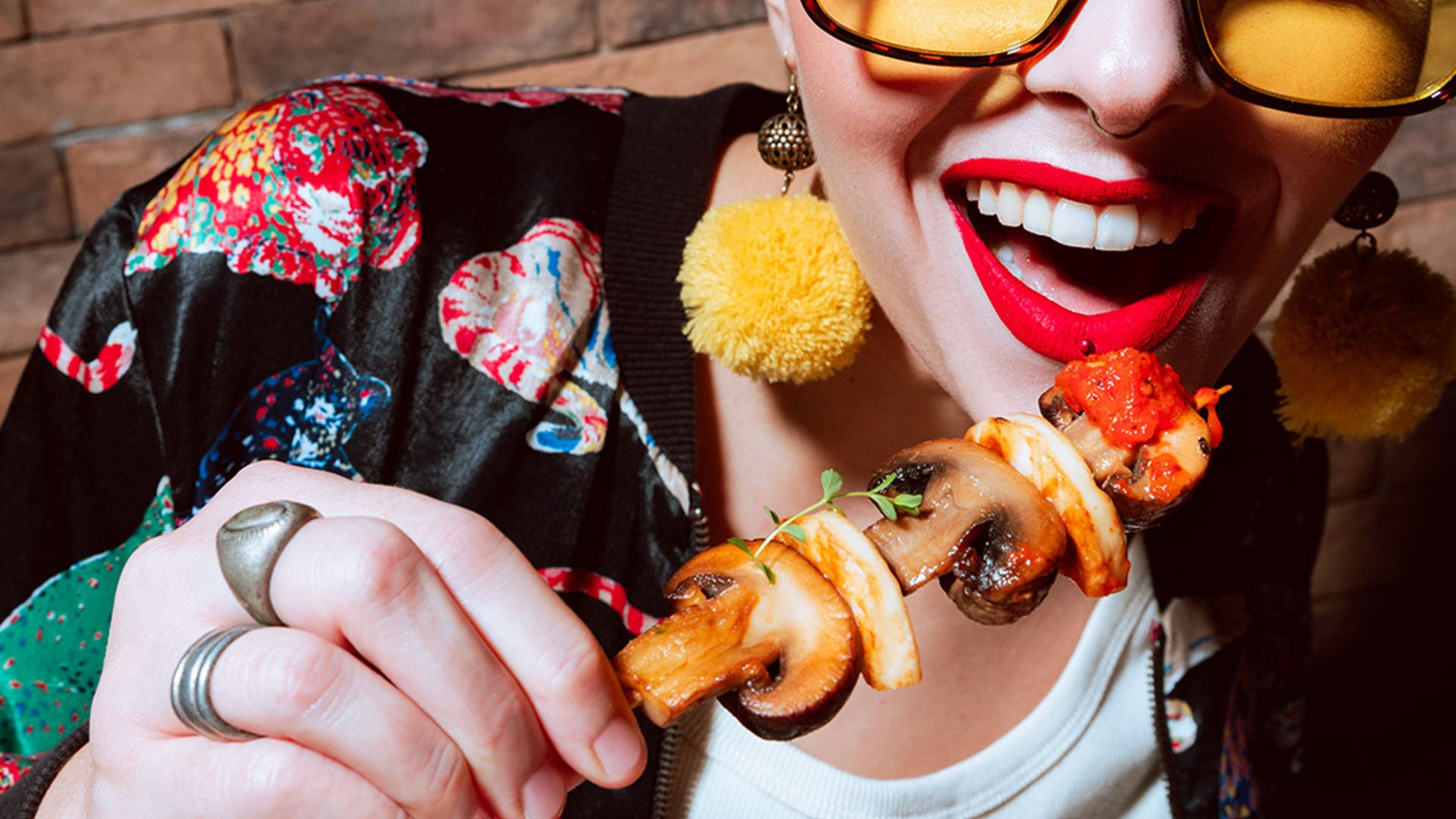Woman dining