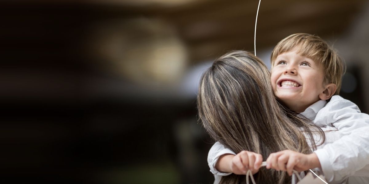 Mastercard campaign photo woman with kid